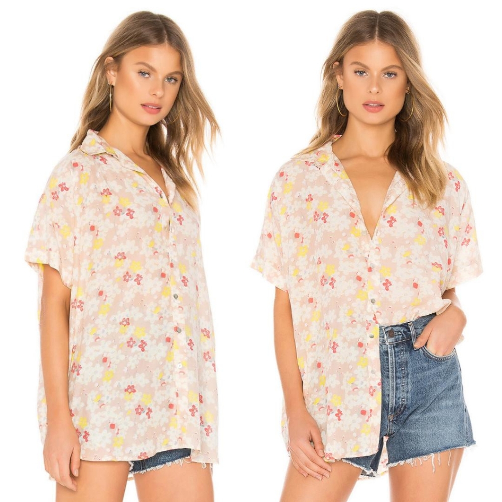 New acacia Mombasa shirt cherry blossom dress P XS - Picture 7 of 16